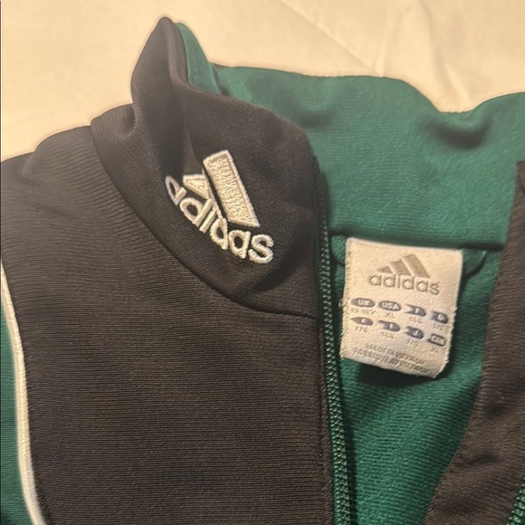 Adidas Teal and Black Zip-Up Jacket - Picture 3 of 3